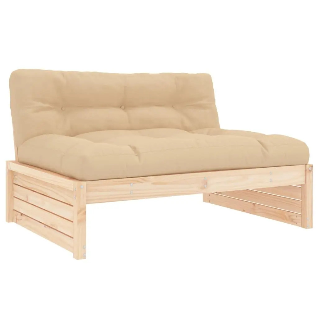 Garden Lounge Set 4 Piece Outdoor Furniture Patio Sofa with Cushions Wood