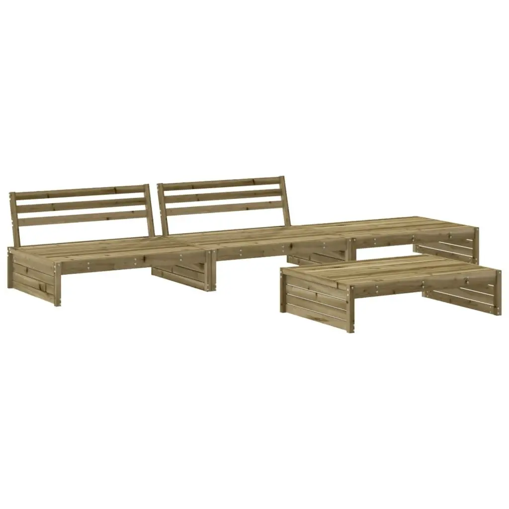 Garden Lounge Set Outdoor Furniture Patio Sofa with Cushions 4 Piece