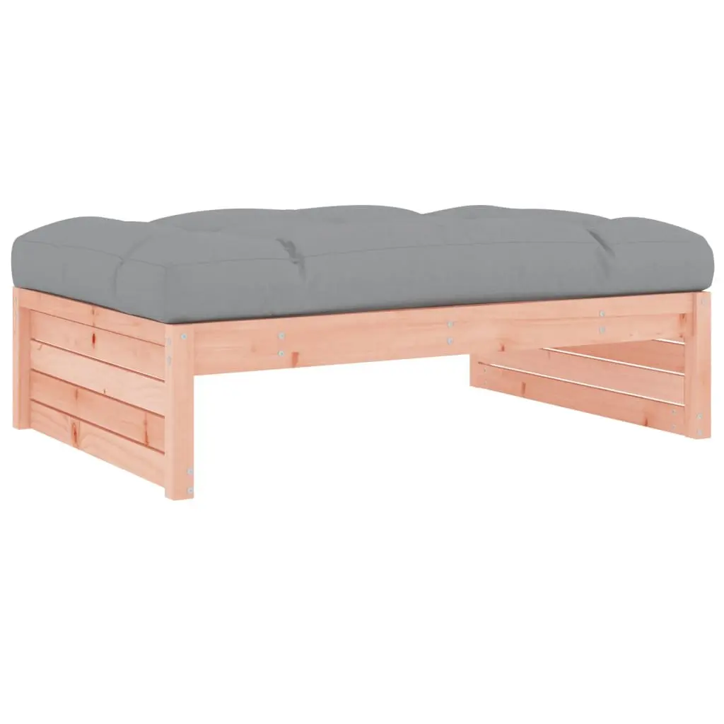 5 Piece Garden Lounge Set Outdoor Furniture Solid Wood Douglas Cushions Brown