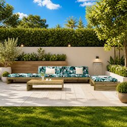 Specifications of the 5-Piece Brown Garden Lounge Set