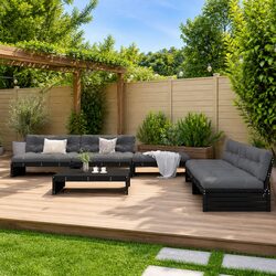 Specifications of the 6-Piece Outdoor Wooden Lounge Set