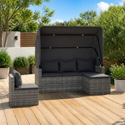 4-Piece Garden Sofa Set Dimensions: Durable & Functional
