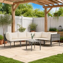 Factual 7 Piece Garden Lounge Set with Specifications