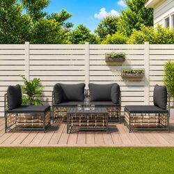 Specifications of the 5-Piece Anthracite Garden Lounge Set