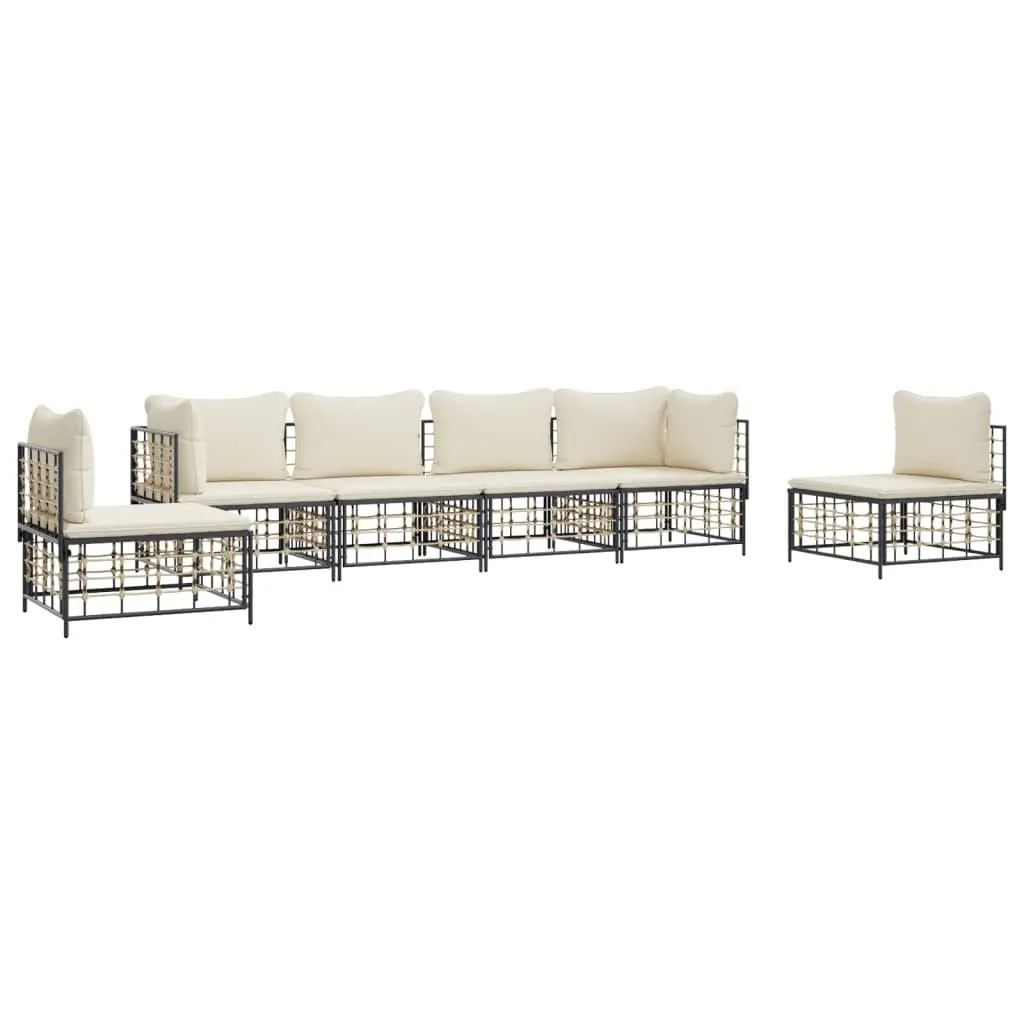 6-Piece Modular Garden Lounge Set
