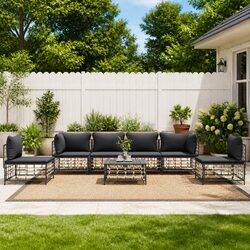 Detailed Specs of 7-Piece Outdoor Lounge Sofa Set