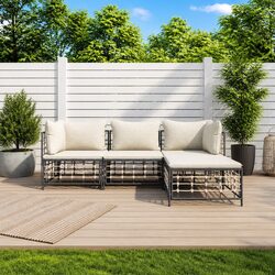 Specifications of the 4-Piece Sectional Lounge Set