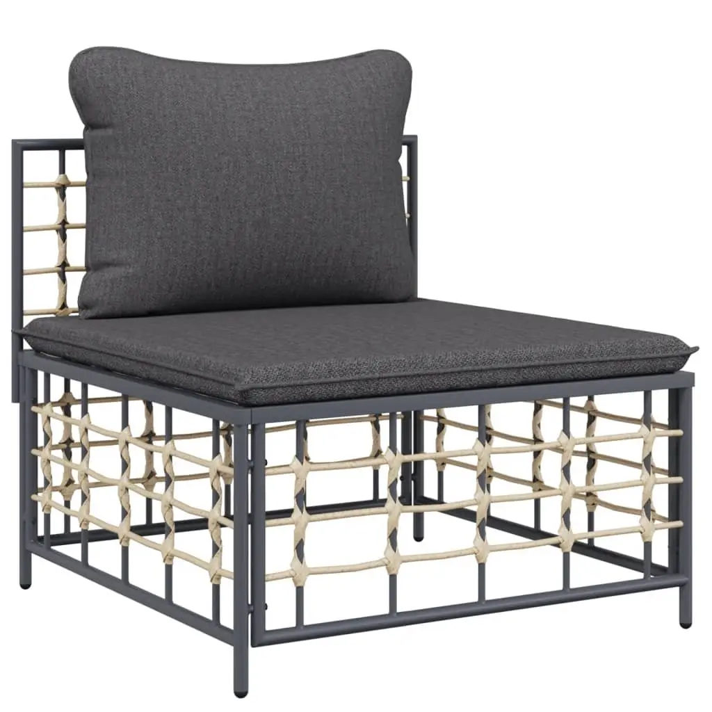 4 Piece Garden Lounge Set Outdoor Seating Anthracite