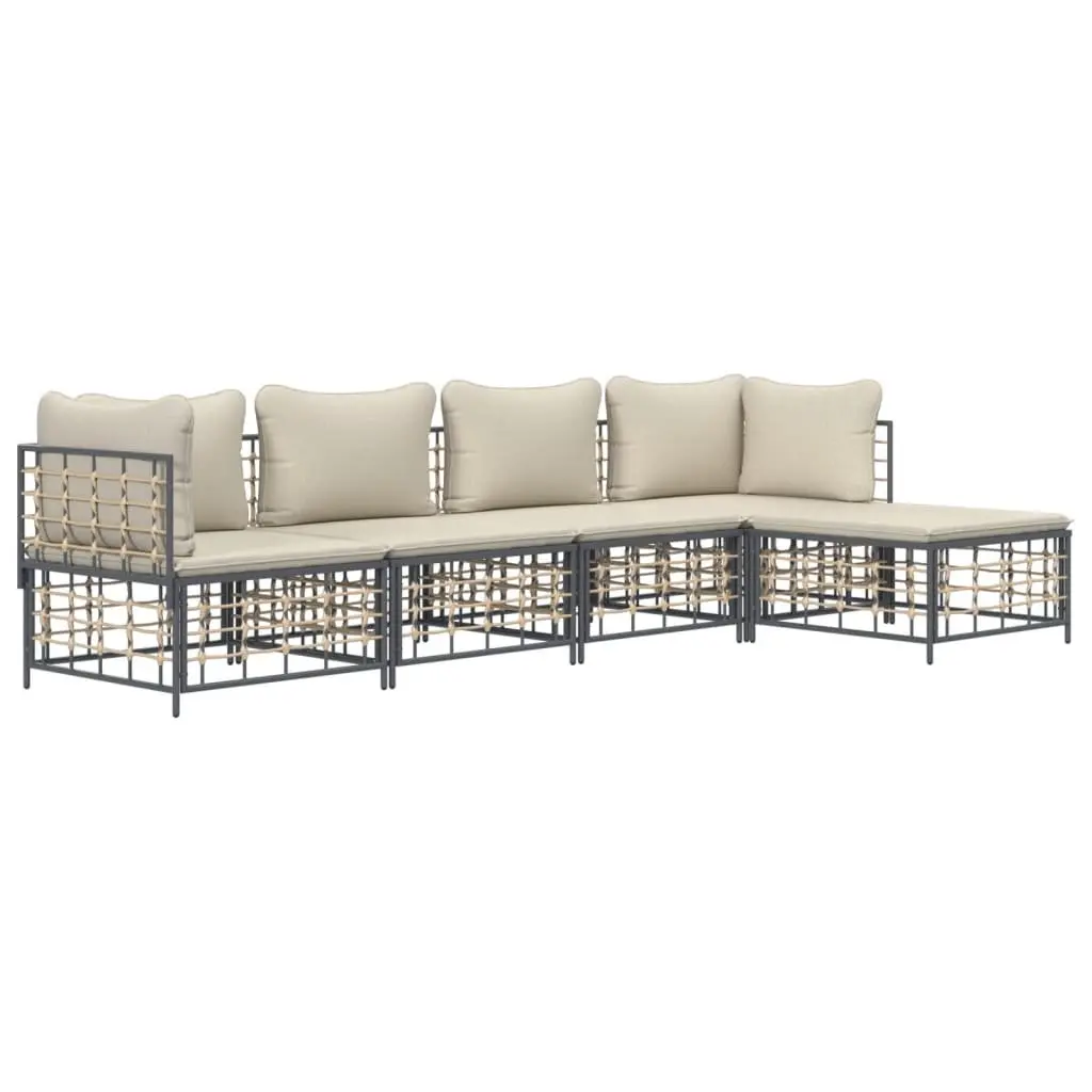 5 Piece Modular Garden Lounge Set