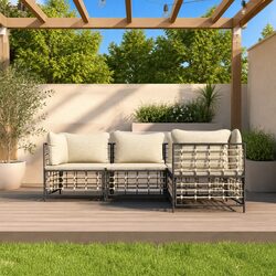 Specifications of 4-Piece Modular Garden Lounge Set