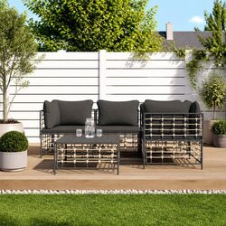 5-Piece Outdoor Seating Set with Modular Design