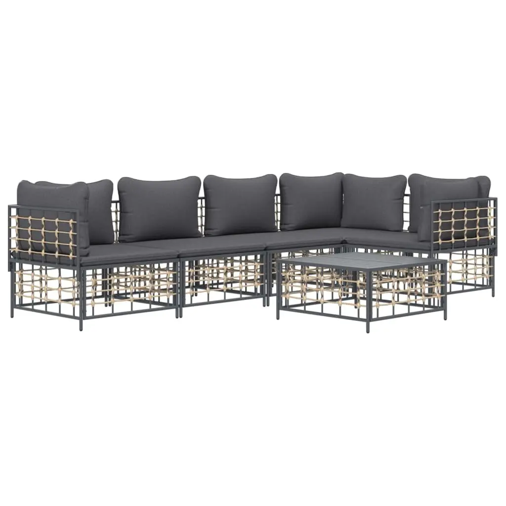 Outdoor Lounge Set 6-Piece Anthracite