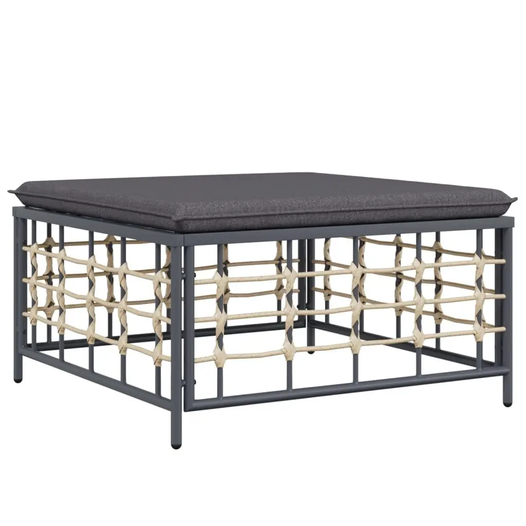 Garden Lounge Set Outdoor Patio Modular Seating 6 Piece Anthracite