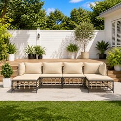 6-Piece Anthracite Outdoor Lounge Set Specifications