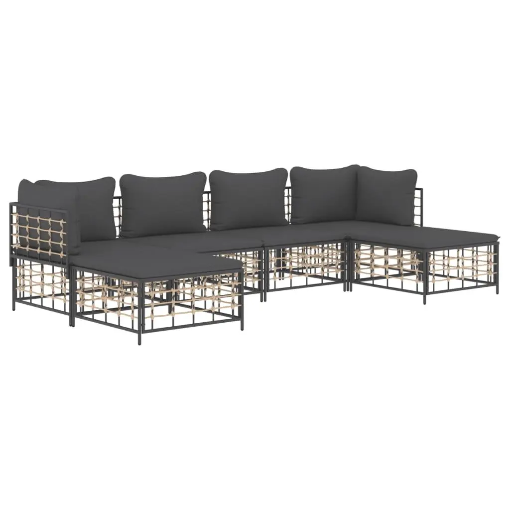 6-Piece Modular Garden Lounge Set