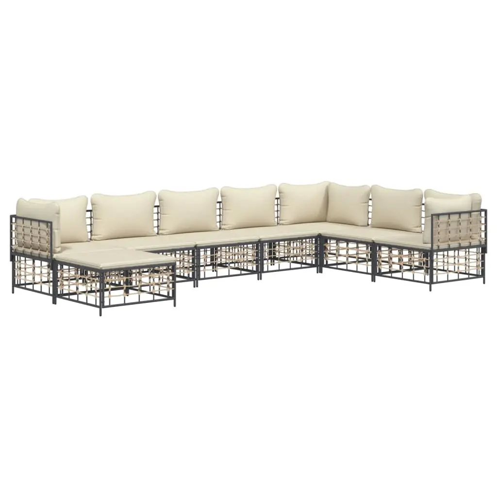 Garden Lounge Set 8 Piece Outdoor Seating Patio Furniture