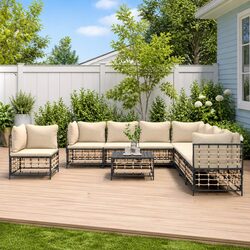 Specifications of 9-Piece Garden Lounge Set with Cushions