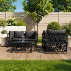 5-Piece Garden Lounge Set: Modular Design in Anthracite