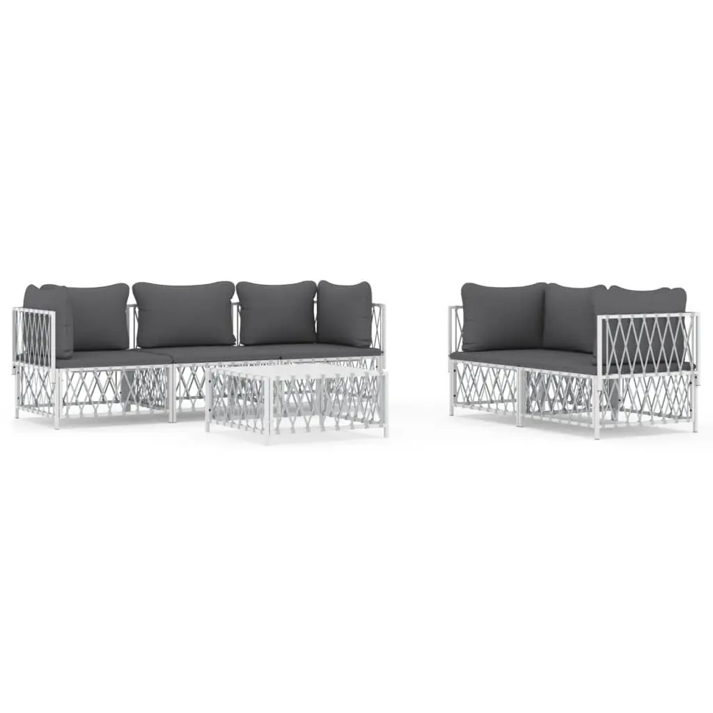 6-Piece Modular Garden Lounge Set with Cushions