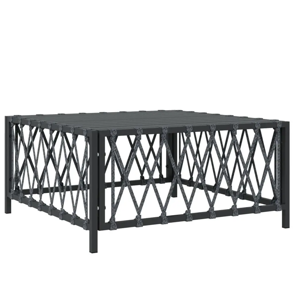 Garden Lounge Set 9 Piece Outdoor Furniture Modular Sofa Anthracite