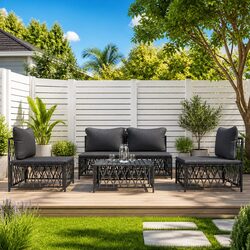 Specifications of the 5-Piece Modular Outdoor Sofa Set