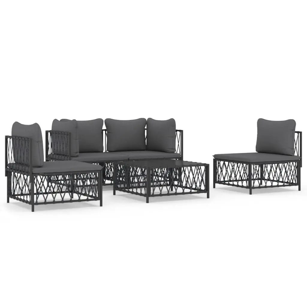 5-Piece Modular Garden Lounge Set in Anthracite
