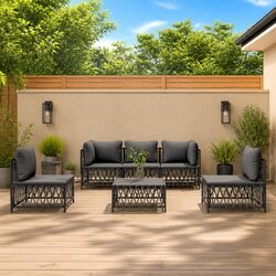Specifications of Modular 6 Piece Outdoor Lounge Set