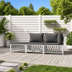 3-Piece Garden Lounge Set - Modular Design & Steel Frame