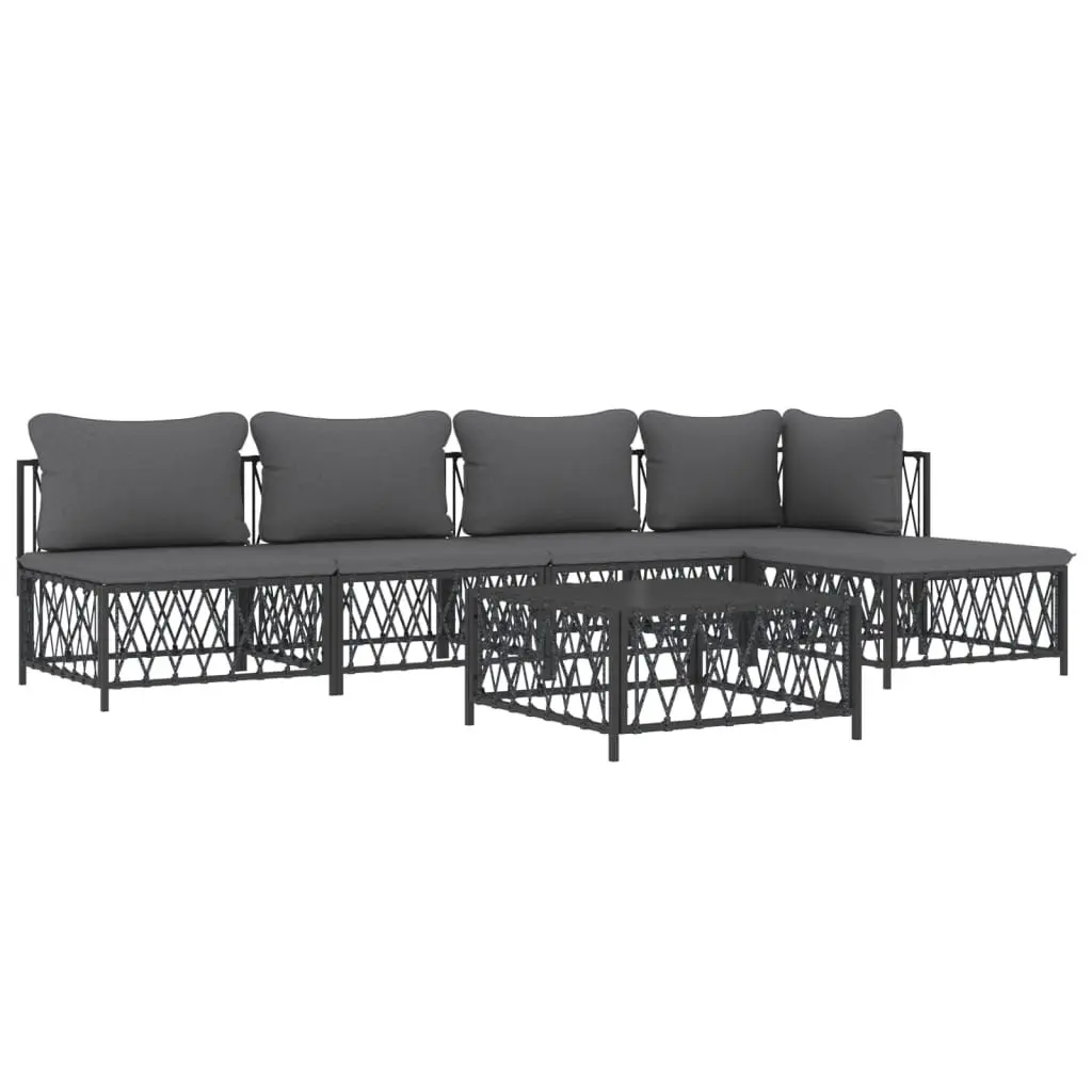 6-Piece Outdoor Modular Lounge Set