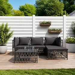 5-Piece Anthracite Garden Lounge Set Specifications