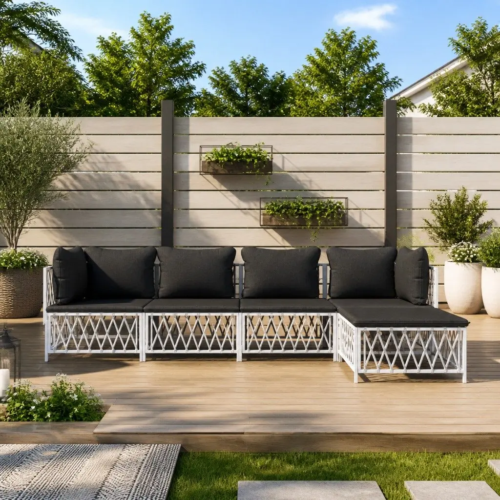 5 Piece Modular Garden Lounge Set