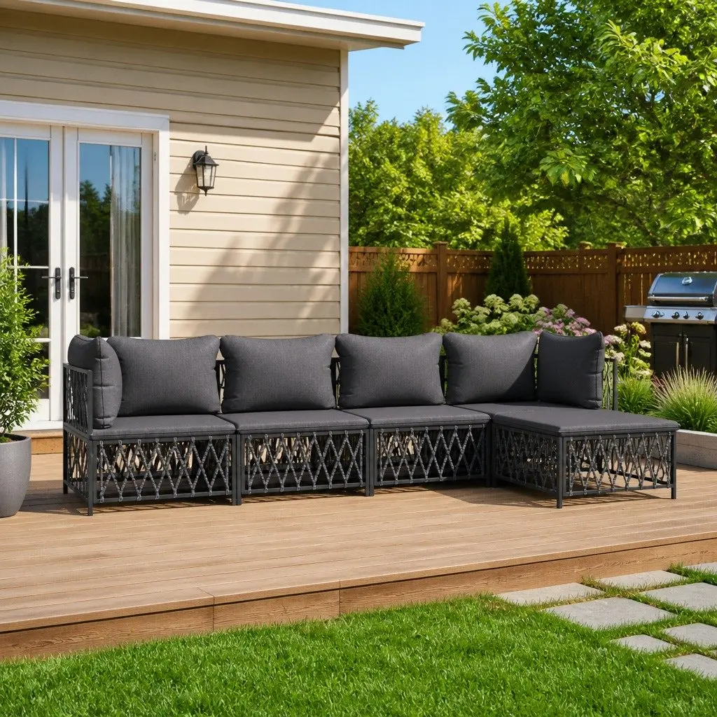 5 Piece Modular Garden Lounge Set