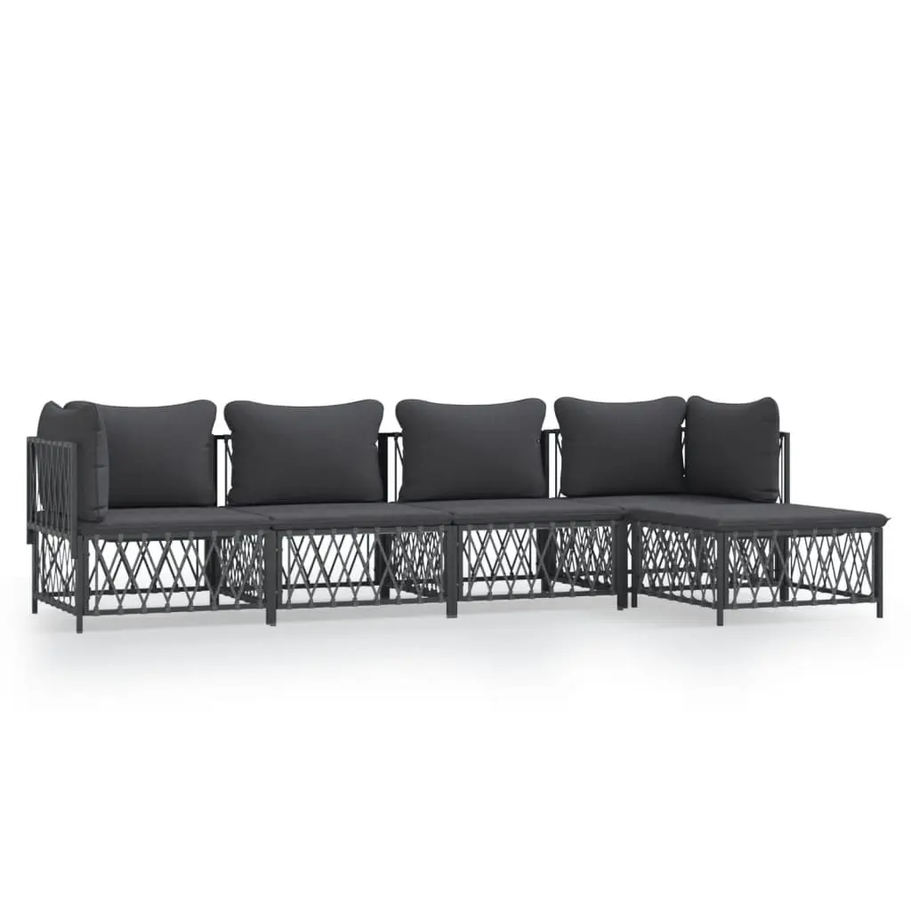 5 Piece Modular Garden Lounge Set