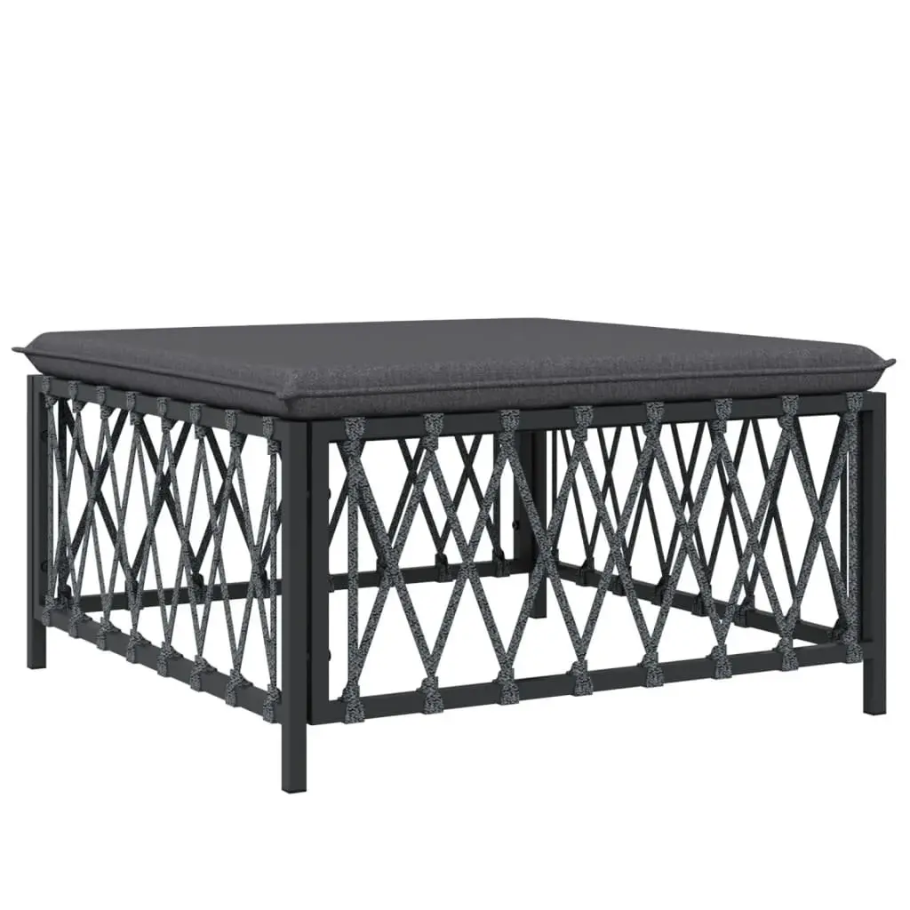 Garden Lounge Set Outdoor Furniture Modular 6 Piece Anthracite Cushions