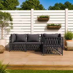 Specifications of 4-Piece Garden Lounge Set with Cushions