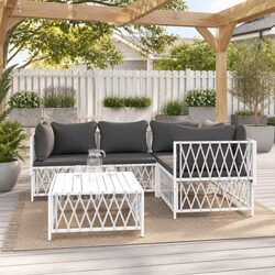 Specifications of 5-Piece Modular Lounge Set for Gardens