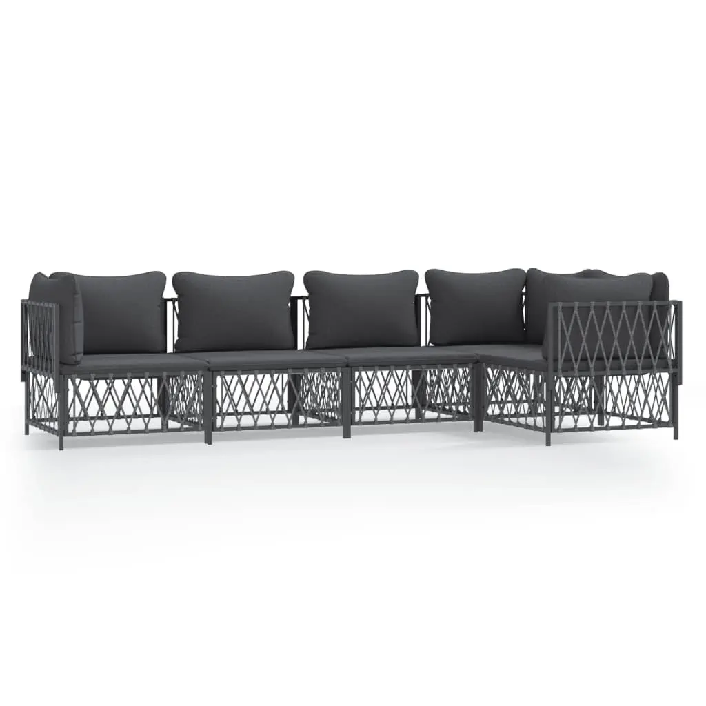 5-Piece Anthracite Lounge Set