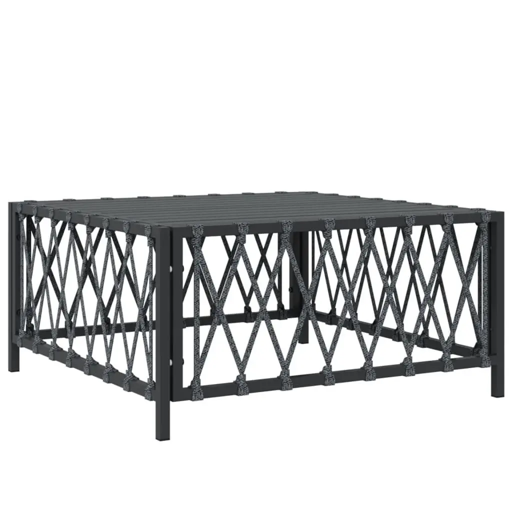 Garden Lounge Set Modular Sofa Outdoor Furniture 6 Piece Anthracite Steel Frame