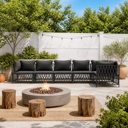 6-Piece Anthracite Garden Lounge Set: Specs and Features