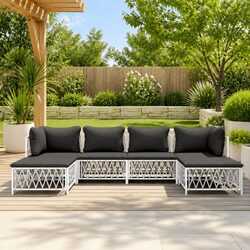 Specifications of 6-Piece Outdoor Lounge Set with Cushions