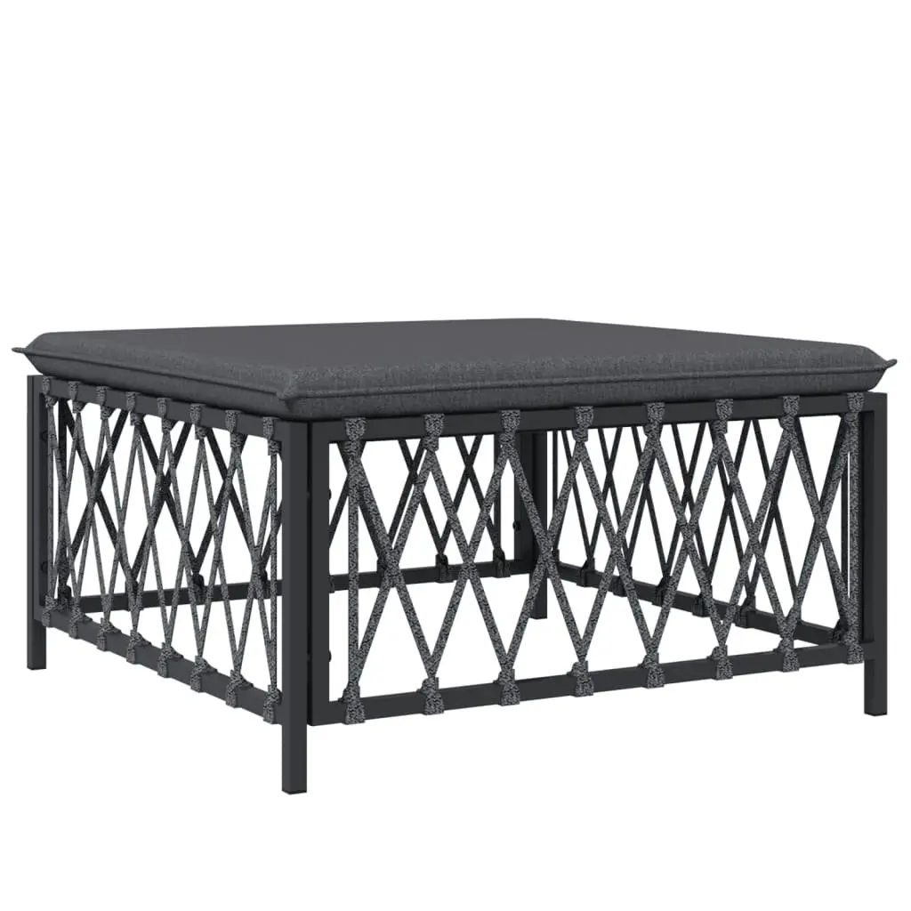Garden Lounge Set Outdoor Furniture 6 Piece Anthracite Steel Frame Cushions