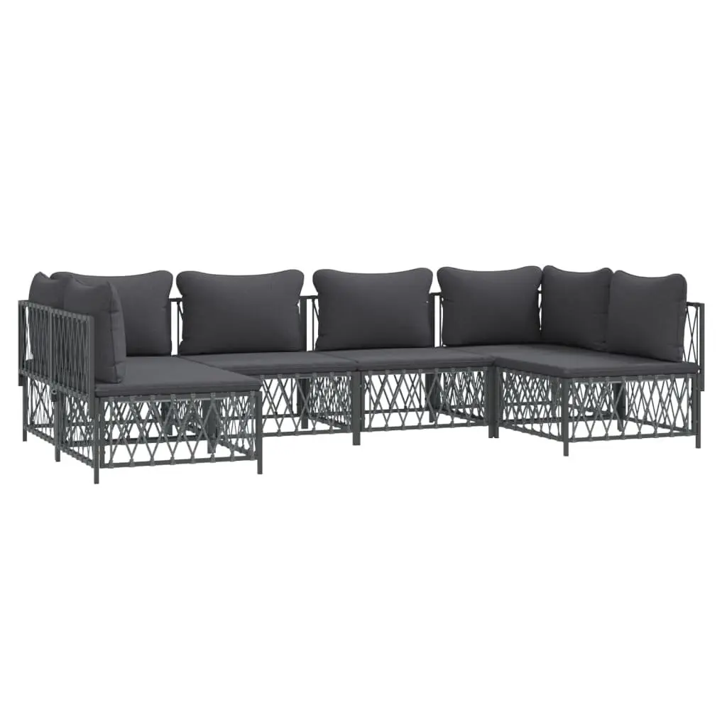 6-Piece Anthracite Garden Lounge Set
