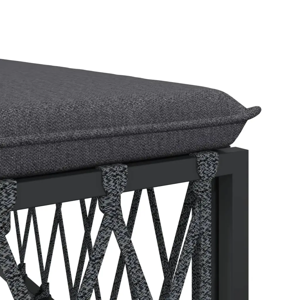 Modular Outdoor Lounge Set for Garden or Patio 8 Piece Anthracite