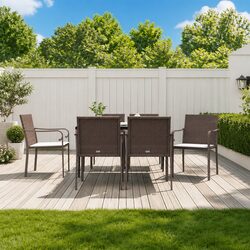 7 Piece Garden Dining Set: Dimensions and Materials