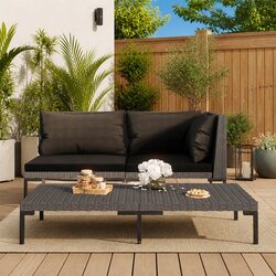 Half Round Poly Rattan Outdoor Sofa Specifications and Details