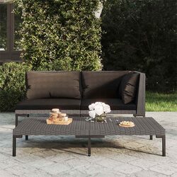 Outdoor Sectional Sofa Specifications: Half Round Rattan Design