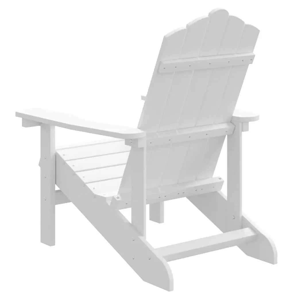 Outdoor Adirondack Chair Garden Patio Seating White Weather Resistant Armchair