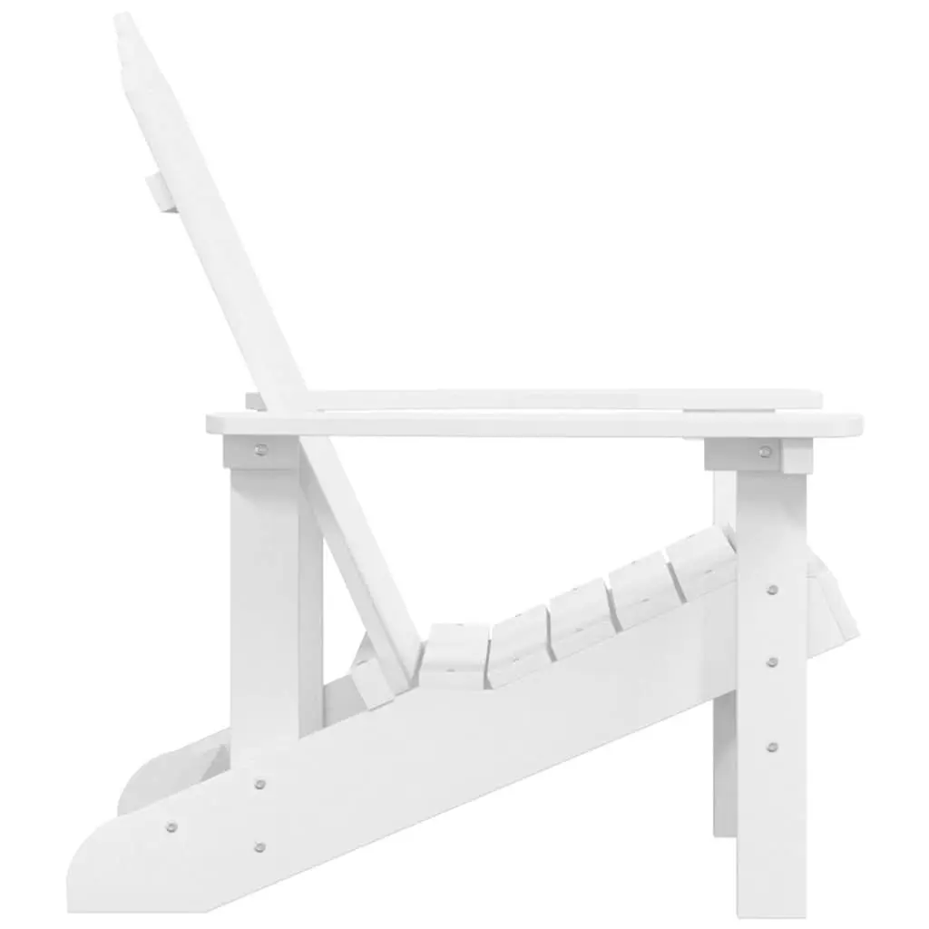 Outdoor Adirondack Chair Garden Patio Seating White Weather Resistant Armchair