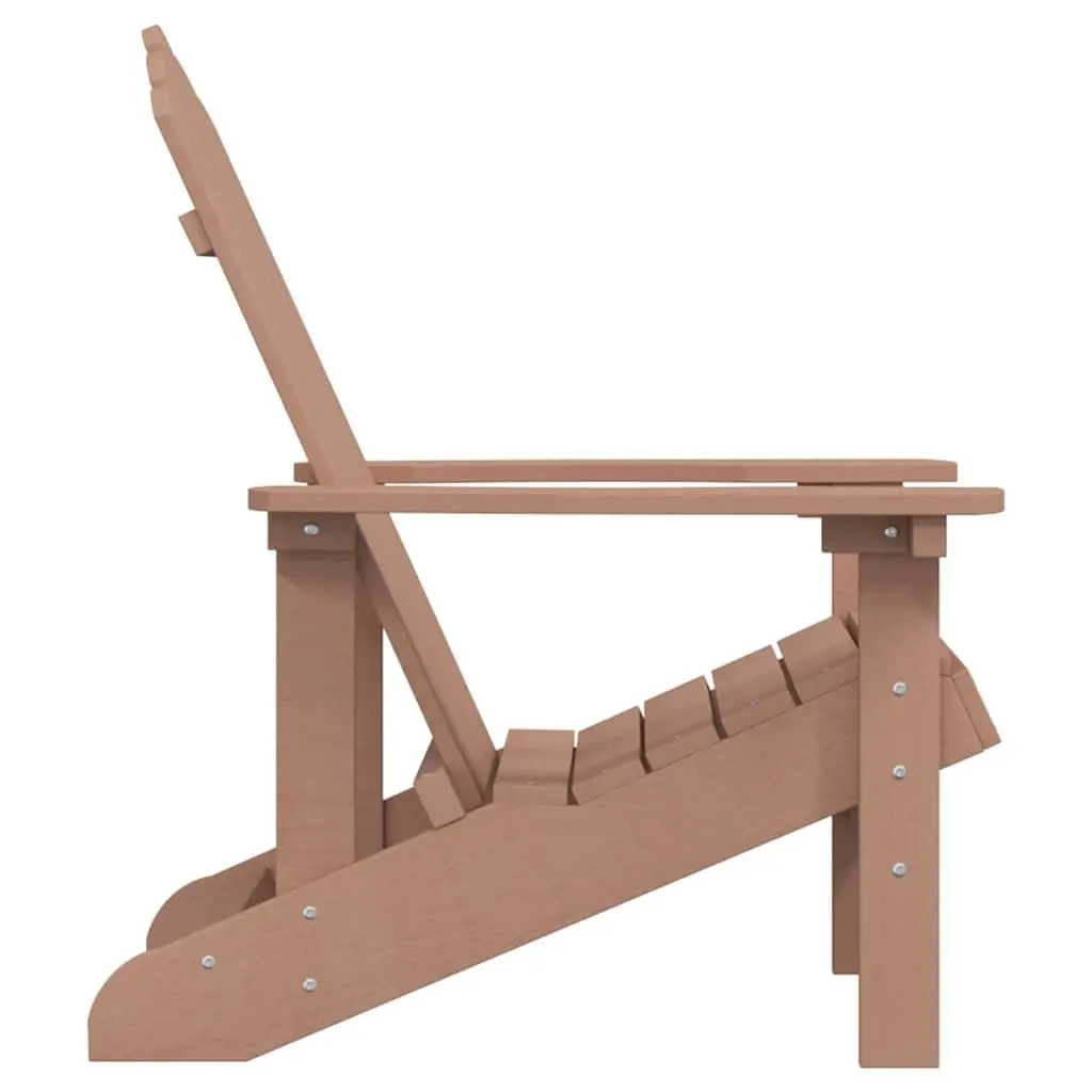 Adirondack Chair Outdoor Garden Patio Seating Brown