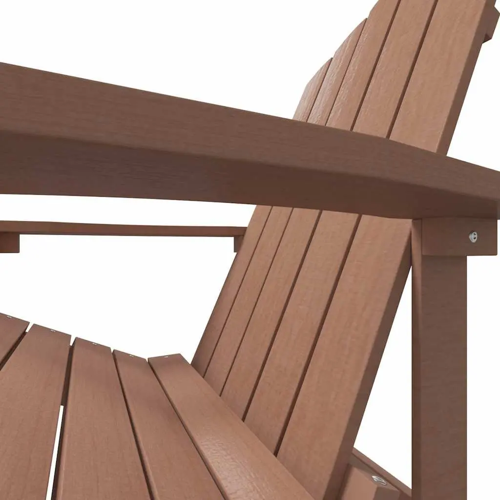 Adirondack Chair Outdoor Garden Patio Seating Brown
